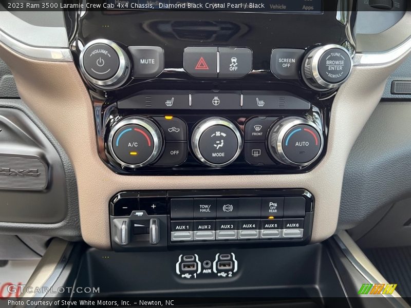 Controls of 2023 3500 Laramie Crew Cab 4x4 Chassis