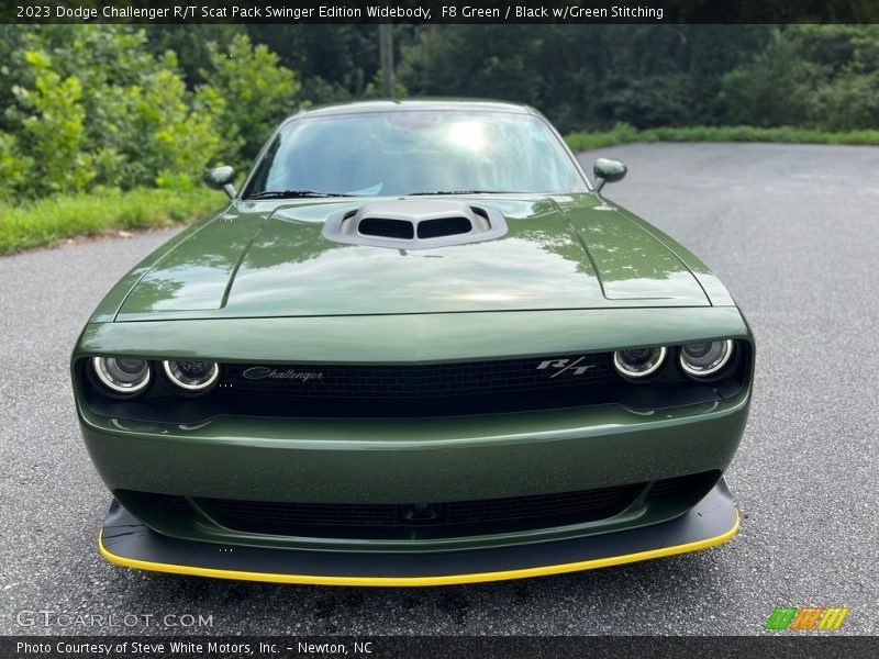 F8 Green / Black w/Green Stitching 2023 Dodge Challenger R/T Scat Pack Swinger Edition Widebody