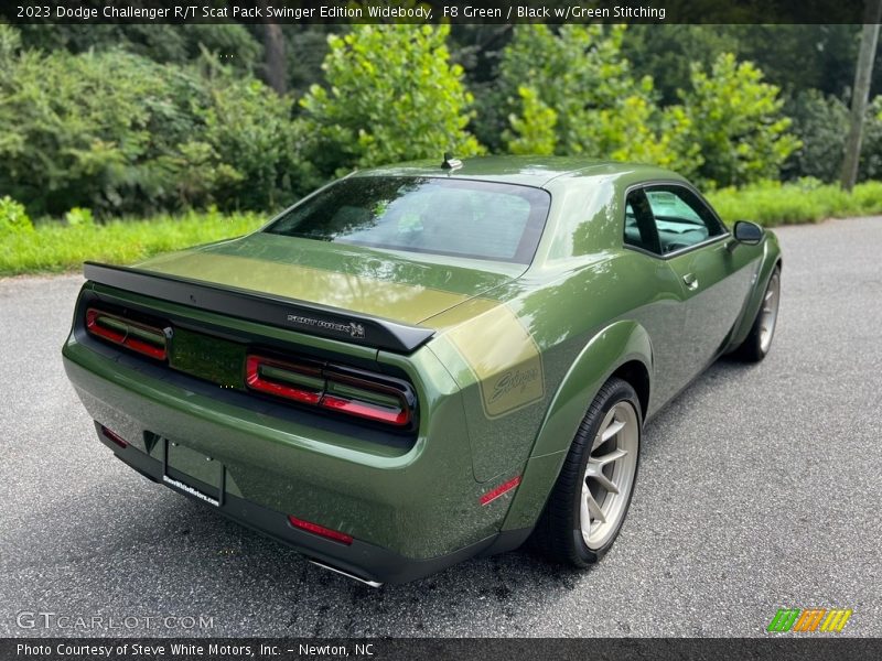 F8 Green / Black w/Green Stitching 2023 Dodge Challenger R/T Scat Pack Swinger Edition Widebody