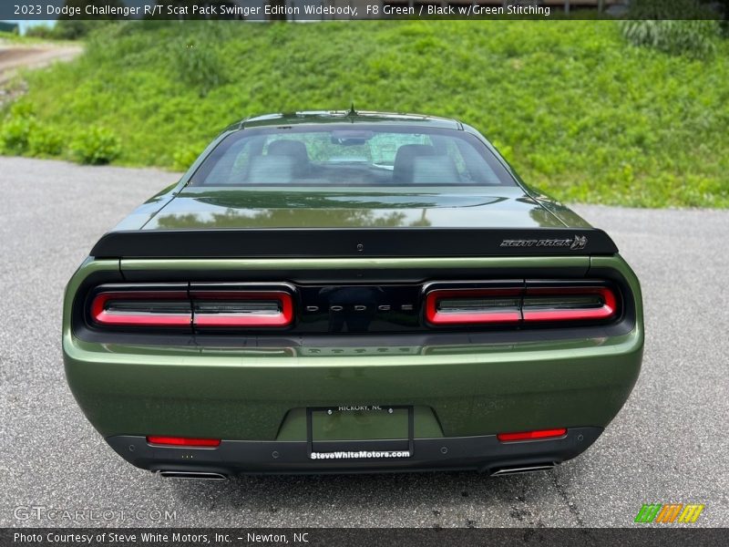 F8 Green / Black w/Green Stitching 2023 Dodge Challenger R/T Scat Pack Swinger Edition Widebody