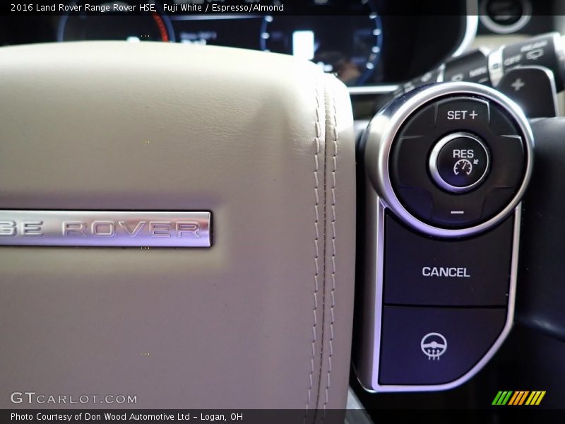 Fuji White / Espresso/Almond 2016 Land Rover Range Rover HSE