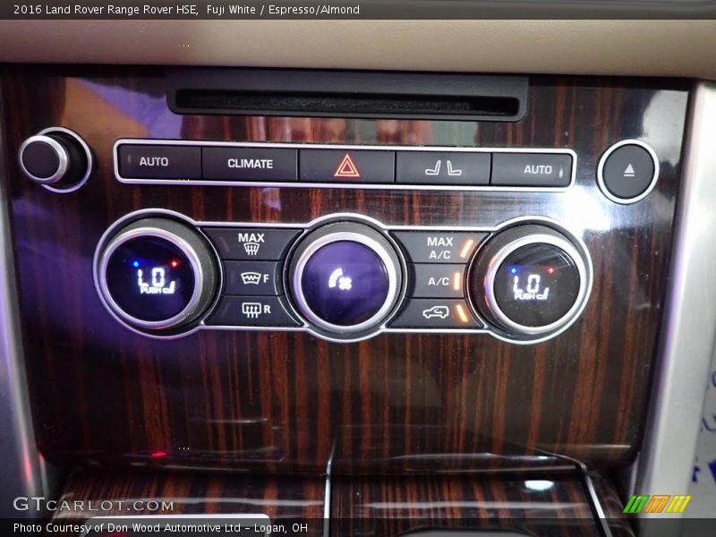 Fuji White / Espresso/Almond 2016 Land Rover Range Rover HSE