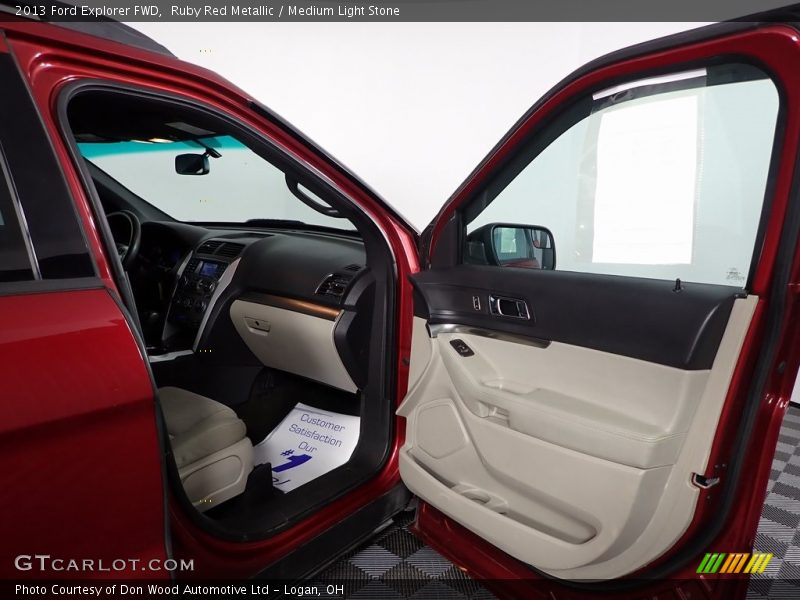 Ruby Red Metallic / Medium Light Stone 2013 Ford Explorer FWD