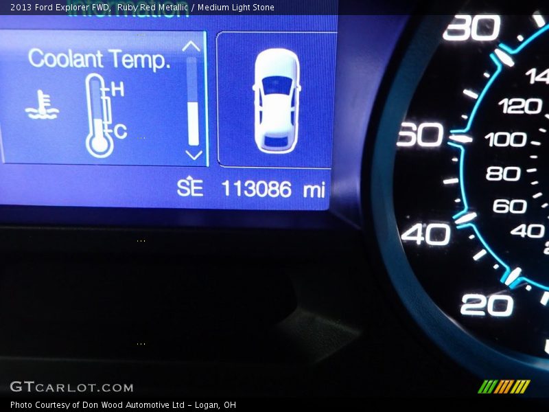 Ruby Red Metallic / Medium Light Stone 2013 Ford Explorer FWD