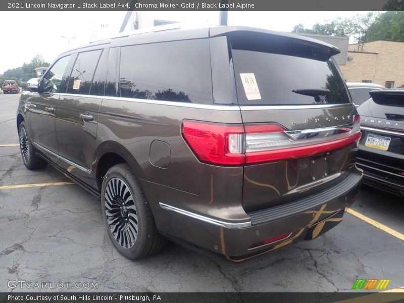 Chroma Molten Gold / Black Label Alpine 2021 Lincoln Navigator L Black Label 4x4