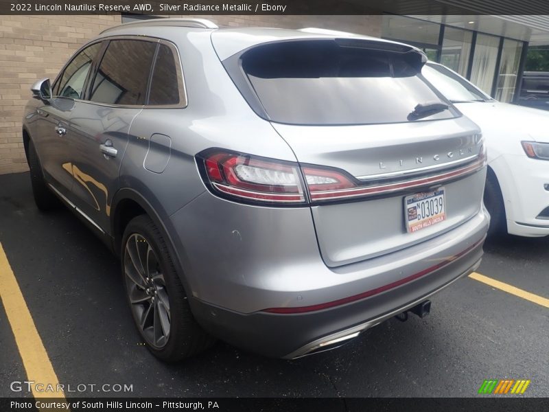 Silver Radiance Metallic / Ebony 2022 Lincoln Nautilus Reserve AWD