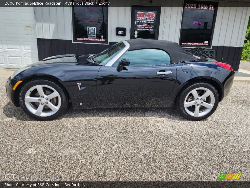 Mysterious Black / Ebony 2006 Pontiac Solstice Roadster