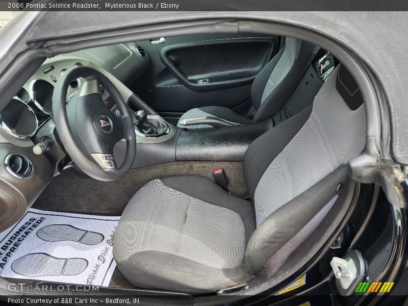 Mysterious Black / Ebony 2006 Pontiac Solstice Roadster