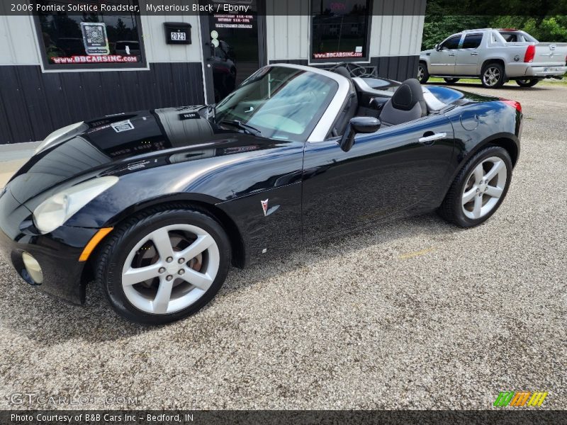 Mysterious Black / Ebony 2006 Pontiac Solstice Roadster