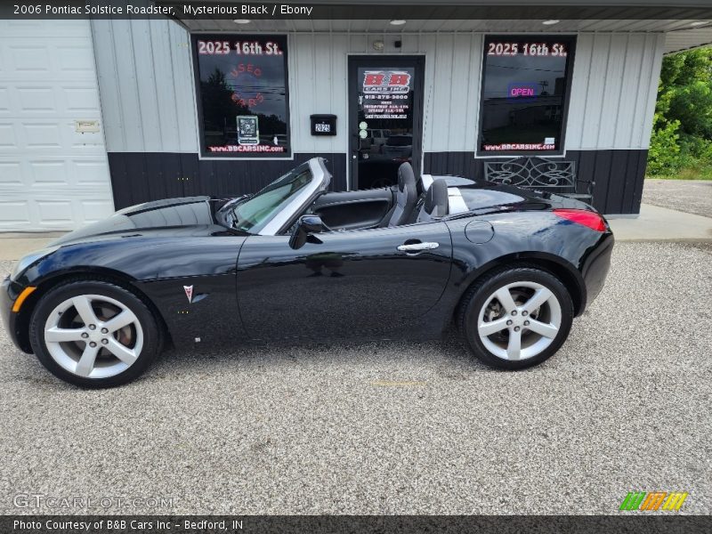 Mysterious Black / Ebony 2006 Pontiac Solstice Roadster