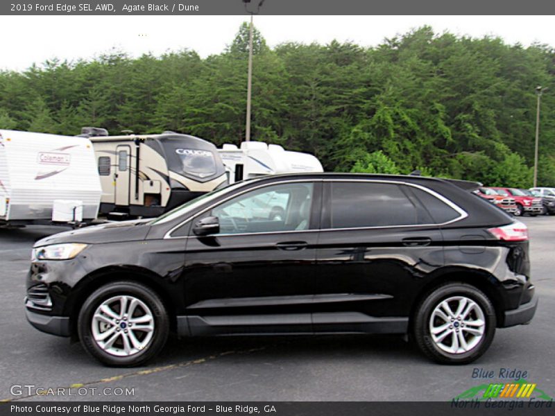 Agate Black / Dune 2019 Ford Edge SEL AWD