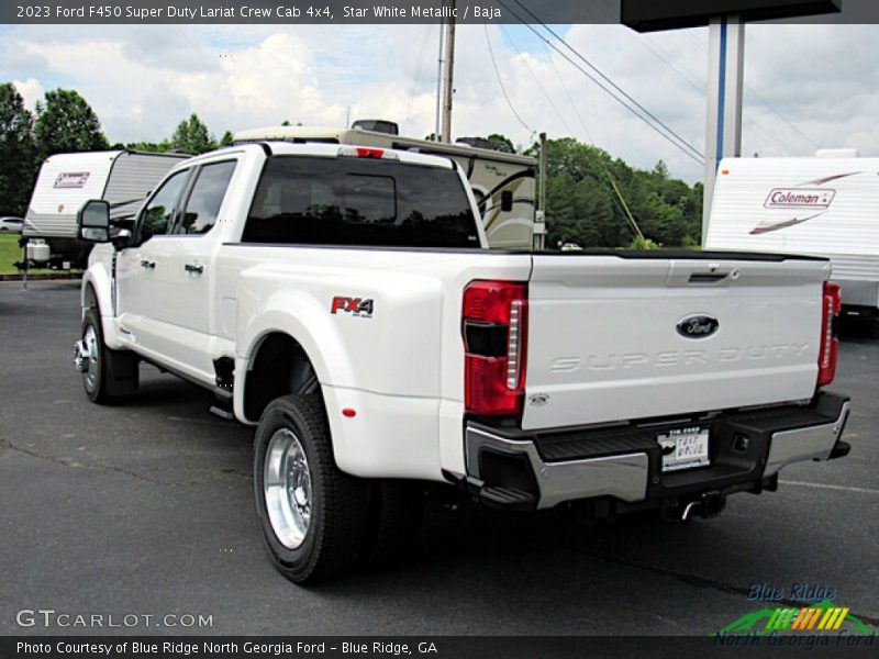 Star White Metallic / Baja 2023 Ford F450 Super Duty Lariat Crew Cab 4x4