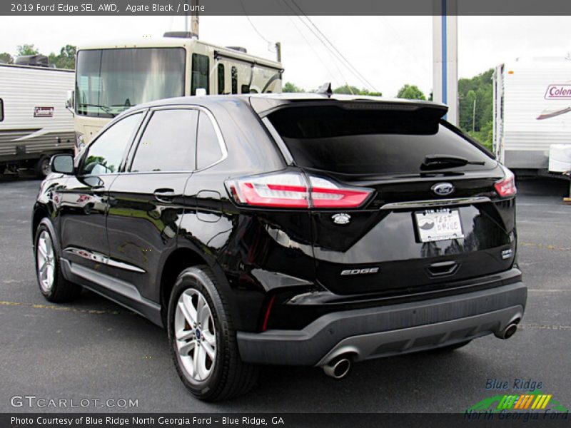 Agate Black / Dune 2019 Ford Edge SEL AWD