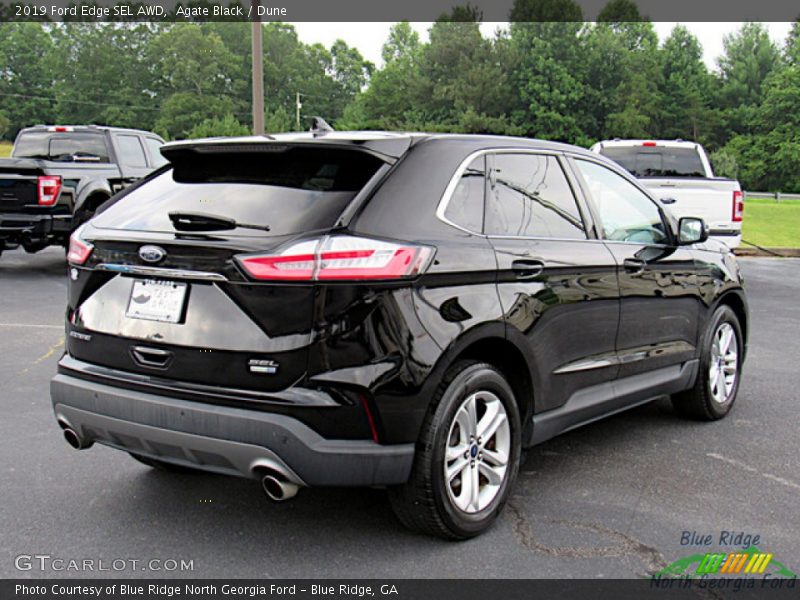 Agate Black / Dune 2019 Ford Edge SEL AWD