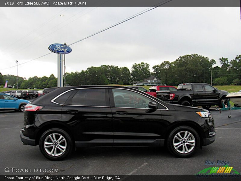 Agate Black / Dune 2019 Ford Edge SEL AWD