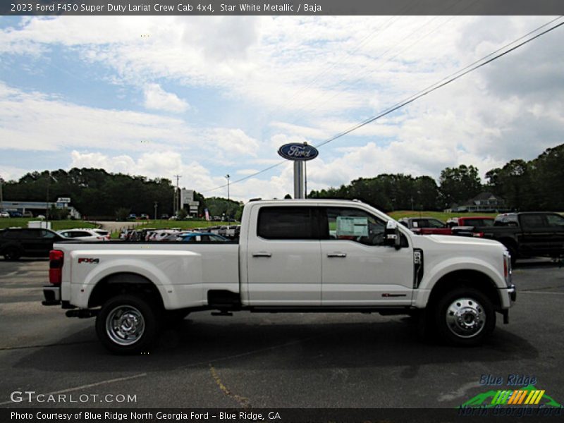 Star White Metallic / Baja 2023 Ford F450 Super Duty Lariat Crew Cab 4x4