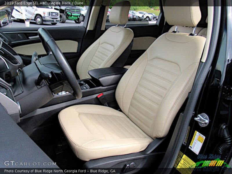 Agate Black / Dune 2019 Ford Edge SEL AWD