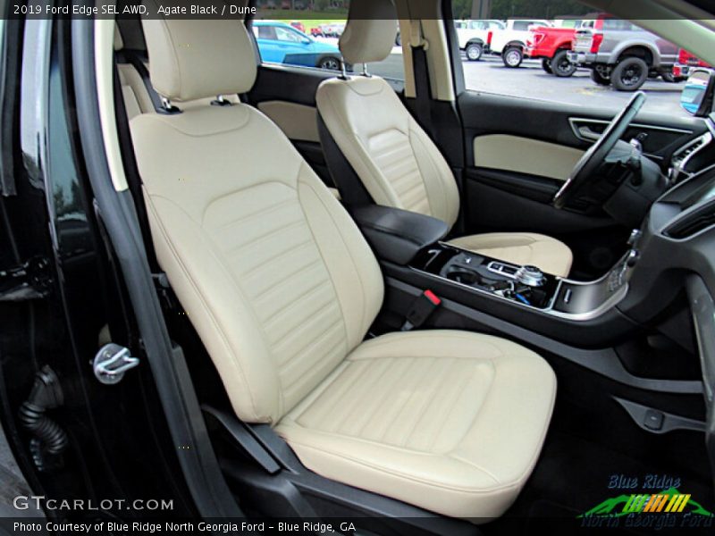 Agate Black / Dune 2019 Ford Edge SEL AWD
