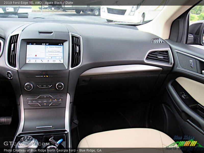 Agate Black / Dune 2019 Ford Edge SEL AWD