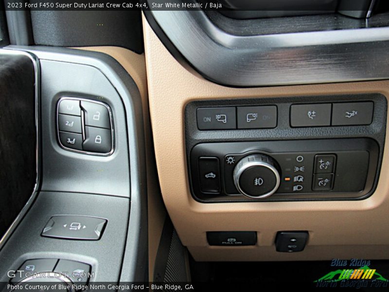 Star White Metallic / Baja 2023 Ford F450 Super Duty Lariat Crew Cab 4x4
