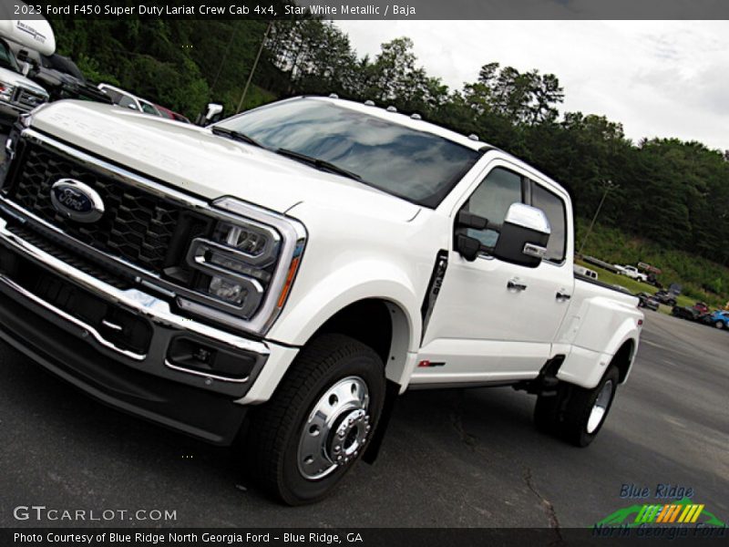 Star White Metallic / Baja 2023 Ford F450 Super Duty Lariat Crew Cab 4x4