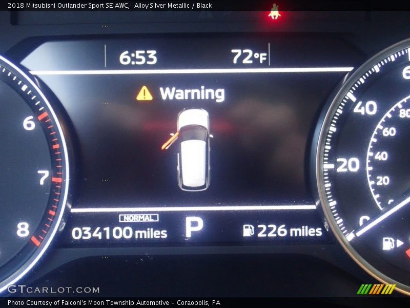 Alloy Silver Metallic / Black 2018 Mitsubishi Outlander Sport SE AWC