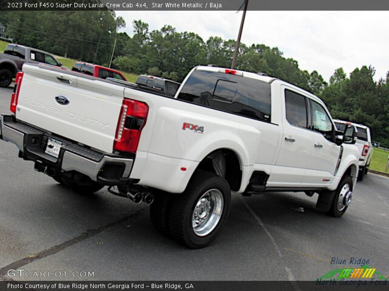 Star White Metallic / Baja 2023 Ford F450 Super Duty Lariat Crew Cab 4x4