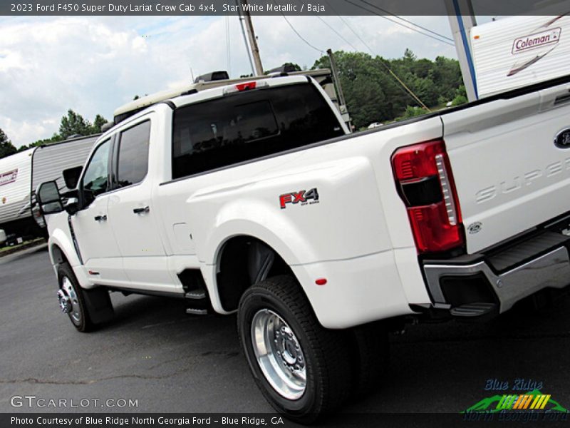 Star White Metallic / Baja 2023 Ford F450 Super Duty Lariat Crew Cab 4x4