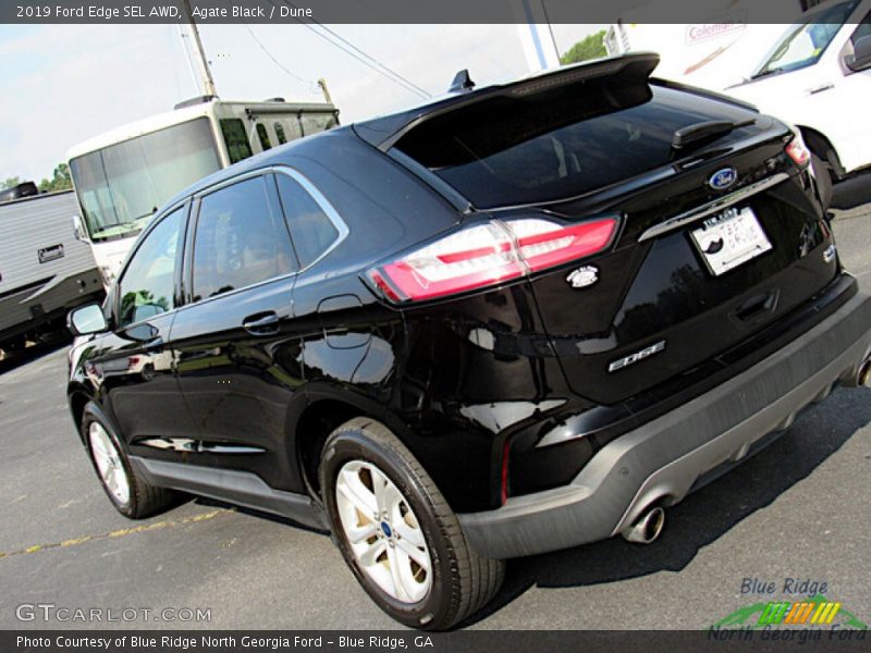 Agate Black / Dune 2019 Ford Edge SEL AWD