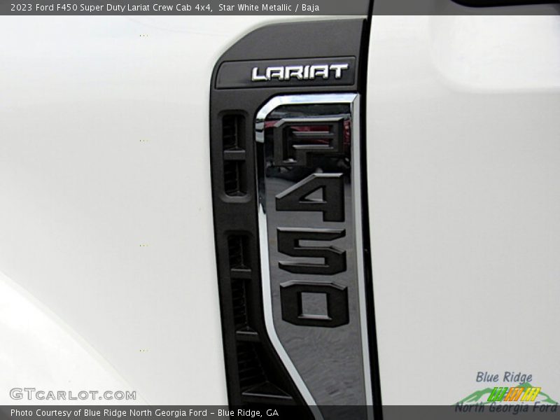 Star White Metallic / Baja 2023 Ford F450 Super Duty Lariat Crew Cab 4x4
