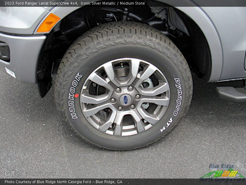 Iconic Silver Metallic / Medium Stone 2023 Ford Ranger Lariat SuperCrew 4x4