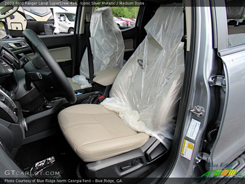 Iconic Silver Metallic / Medium Stone 2023 Ford Ranger Lariat SuperCrew 4x4