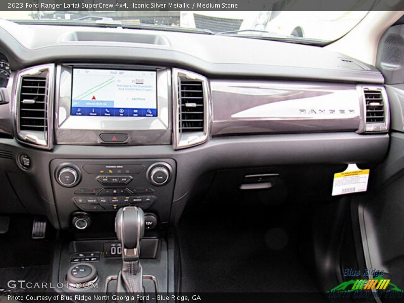 Iconic Silver Metallic / Medium Stone 2023 Ford Ranger Lariat SuperCrew 4x4