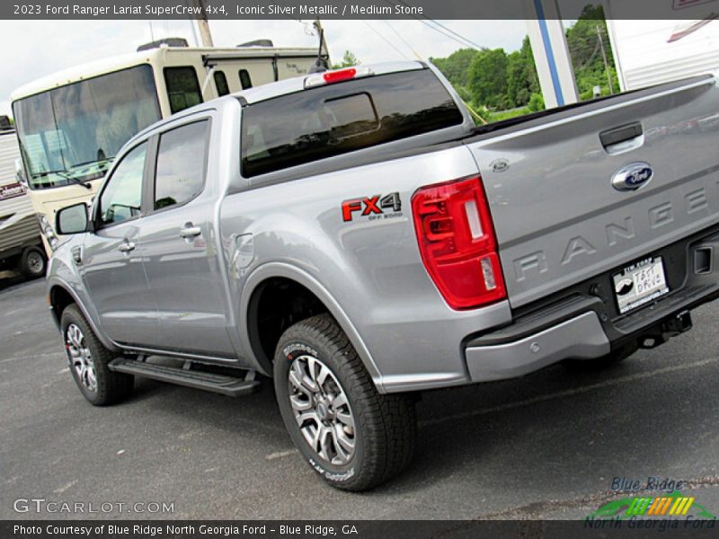 Iconic Silver Metallic / Medium Stone 2023 Ford Ranger Lariat SuperCrew 4x4