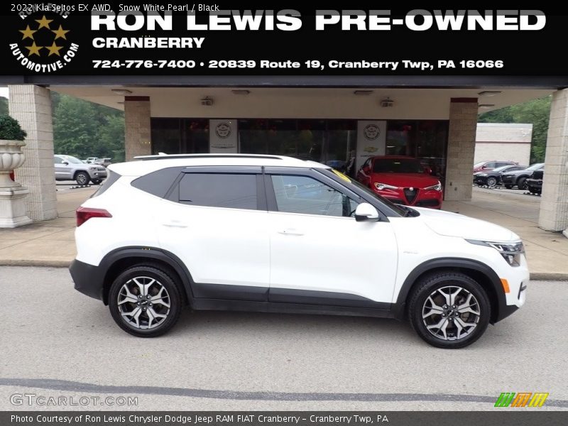 Snow White Pearl / Black 2022 Kia Seltos EX AWD