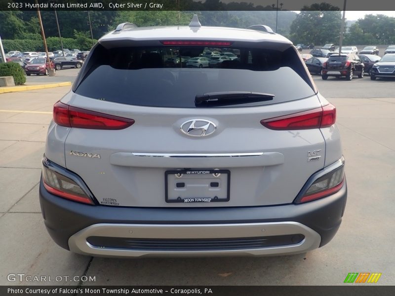 Cyber Silver / Gray 2023 Hyundai Kona Limited AWD