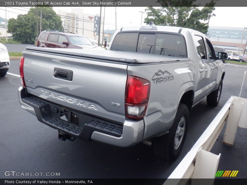 Silver Sky Metallic / Cement 2021 Toyota Tacoma SR Access Cab 4x4