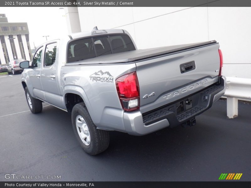 Silver Sky Metallic / Cement 2021 Toyota Tacoma SR Access Cab 4x4