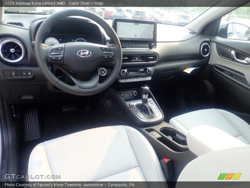 Cyber Silver / Gray 2023 Hyundai Kona Limited AWD