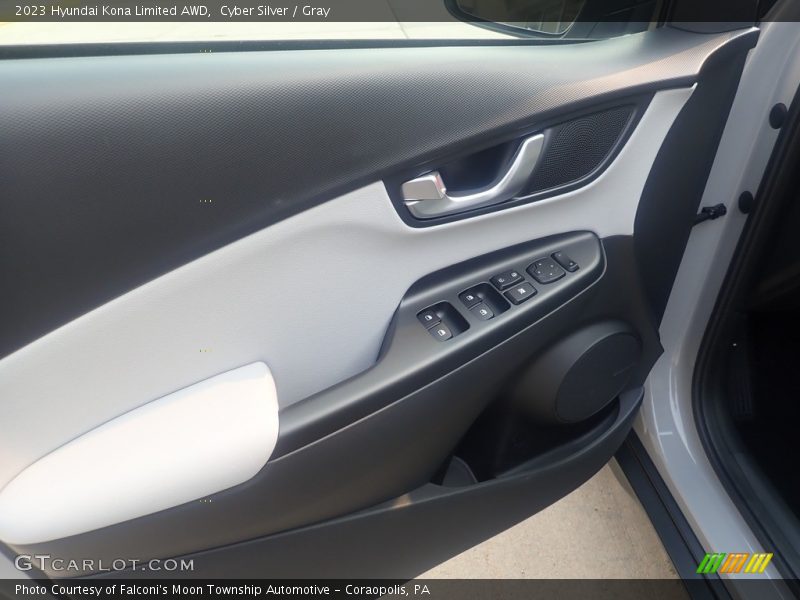 Cyber Silver / Gray 2023 Hyundai Kona Limited AWD