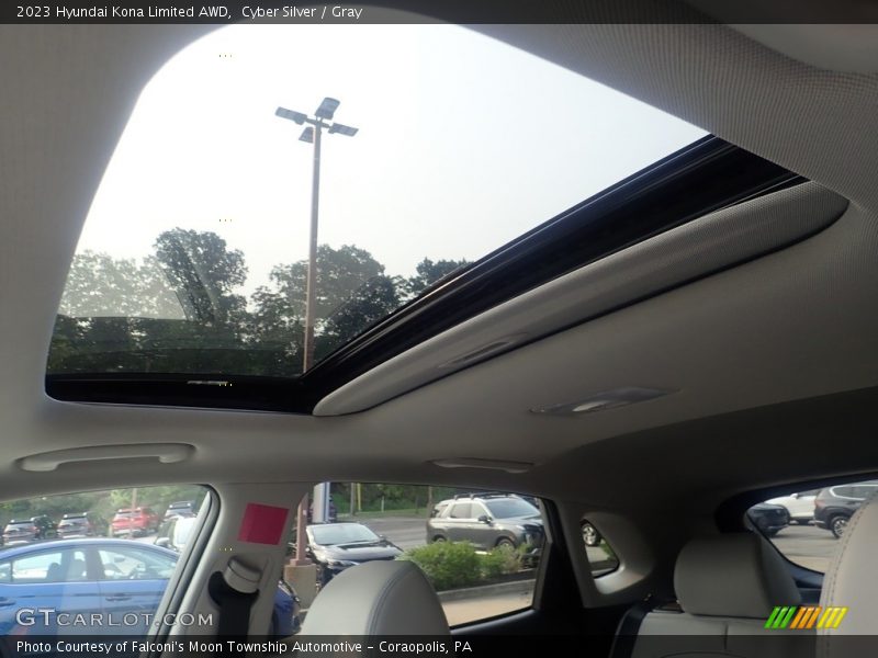 Cyber Silver / Gray 2023 Hyundai Kona Limited AWD
