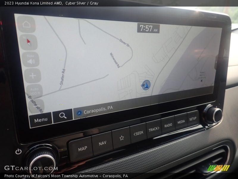 Cyber Silver / Gray 2023 Hyundai Kona Limited AWD