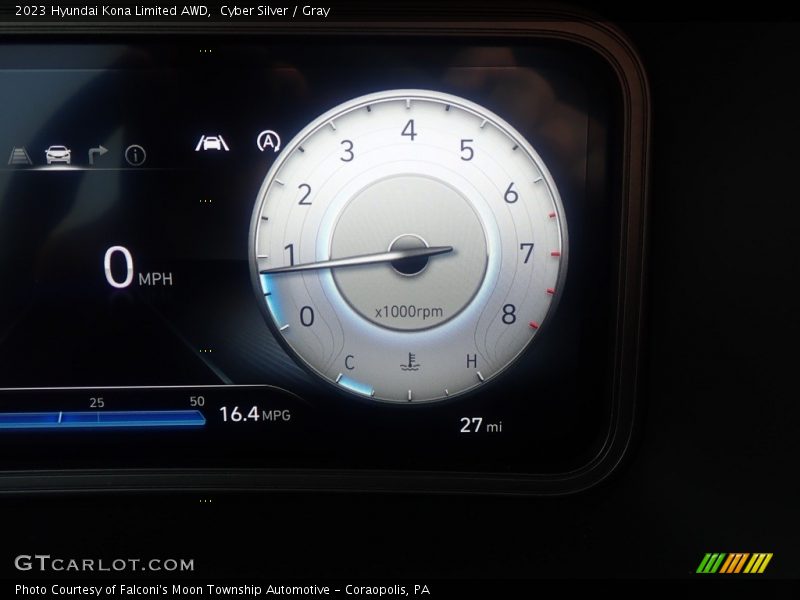Cyber Silver / Gray 2023 Hyundai Kona Limited AWD