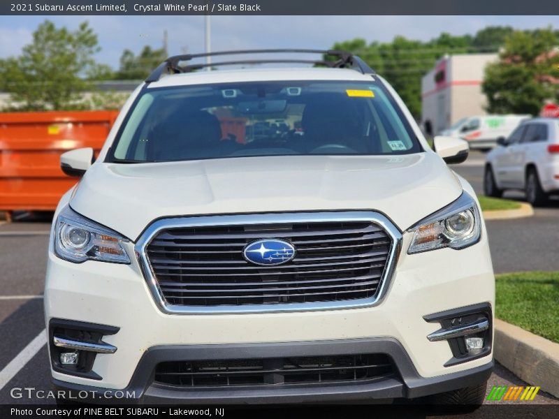 Crystal White Pearl / Slate Black 2021 Subaru Ascent Limited