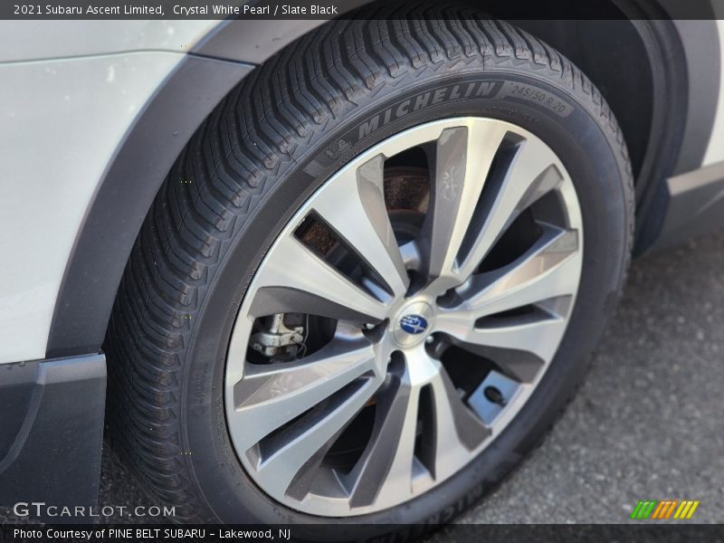 Crystal White Pearl / Slate Black 2021 Subaru Ascent Limited