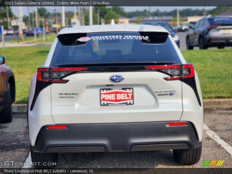 Cosmic White Pearl / Gray/Blue 2023 Subaru Solterra Limited