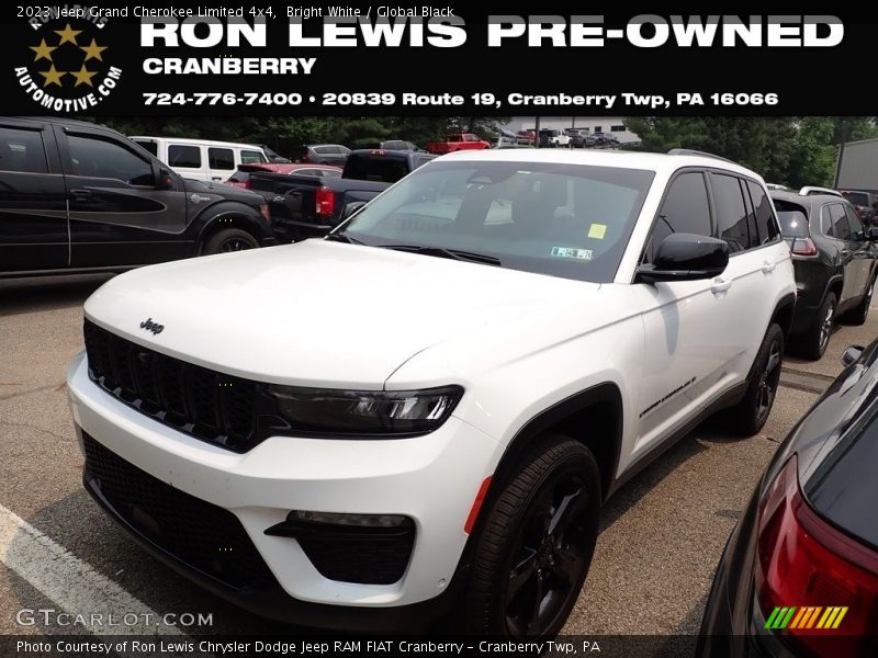 Bright White / Global Black 2023 Jeep Grand Cherokee Limited 4x4