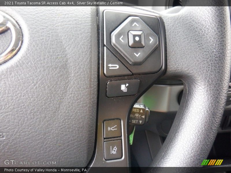 Silver Sky Metallic / Cement 2021 Toyota Tacoma SR Access Cab 4x4