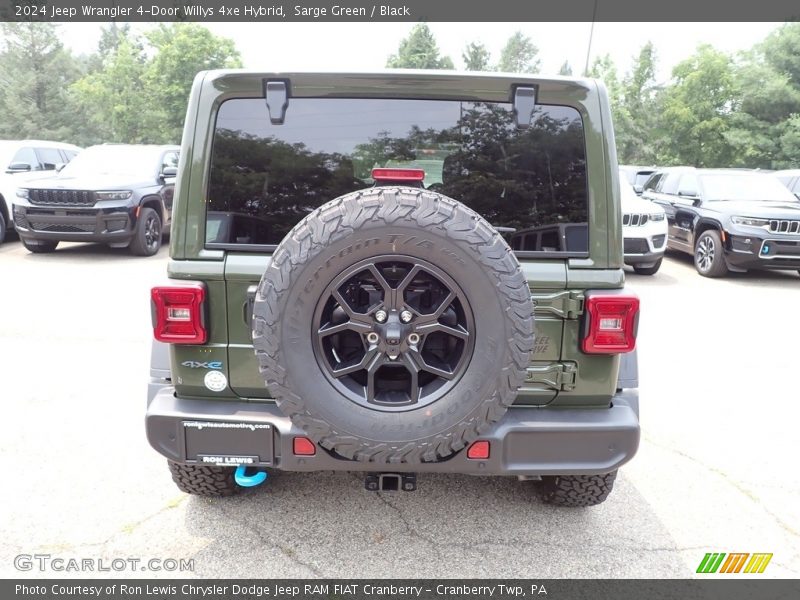 Sarge Green / Black 2024 Jeep Wrangler 4-Door Willys 4xe Hybrid