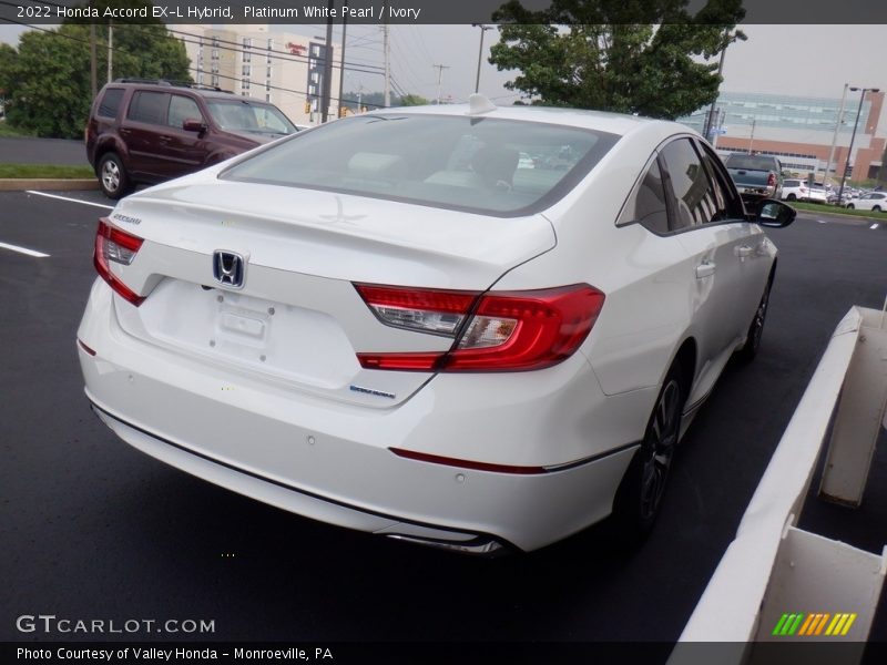 Platinum White Pearl / Ivory 2022 Honda Accord EX-L Hybrid